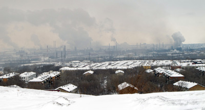 Steelworks from vista hill., Magnitogorsk: The Mighty Steelworks, Ural Cities 2013